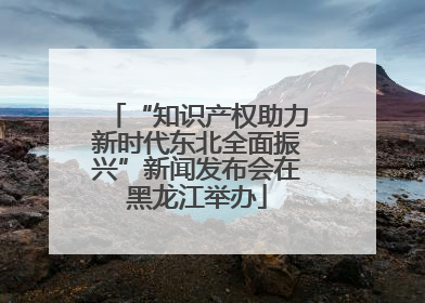 “知识产权助力新时代东北全面振兴”新闻发布会在黑龙江举办
