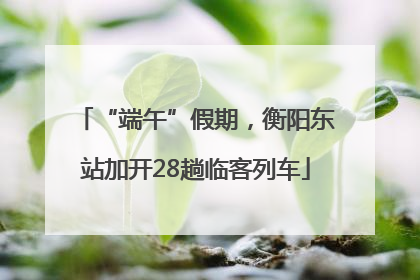 “端午”假期，衡阳东站加开28趟临客列车