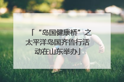 “岛国健康桥”之太平洋岛国齐鲁行活动在山东举办