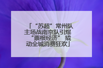 “苏超”常州队主场战南京队引爆“票根经济” 撬动全城消费狂欢