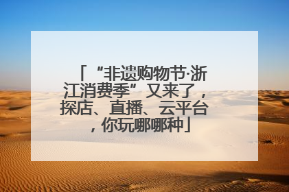“非遗购物节·浙江消费季”又来了，探店、直播、云平台，你玩哪哪种