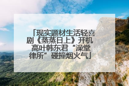 现实题材生活轻喜剧《蒸蒸日上》开机 高叶韩东君“澡堂律所”碰撞烟火气