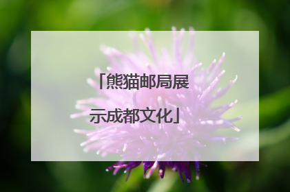 熊猫邮局展示成都文化