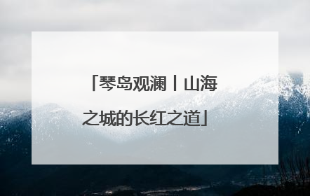 琴岛观澜丨山海之城的长红之道