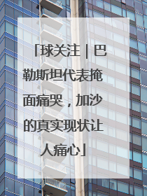 球关注｜巴勒斯坦代表掩面痛哭，加沙的真实现状让人痛心