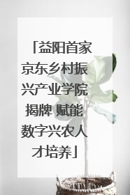 益阳首家京东乡村振兴产业学院揭牌 赋能数字兴农人才培养