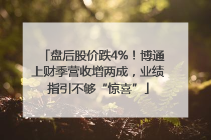 盘后股价跌4%！博通上财季营收增两成，业绩指引不够“惊喜”