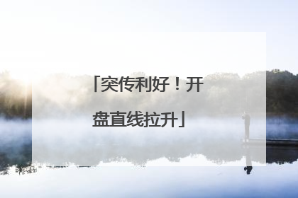 突传利好！开盘直线拉升