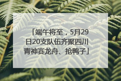 端午将至，5月29日20支队伍齐聚四川青神赛龙舟、抢鸭子