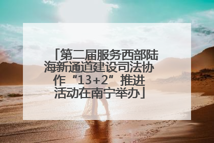 第二届服务西部陆海新通道建设司法协作“13+2”推进活动在南宁举办