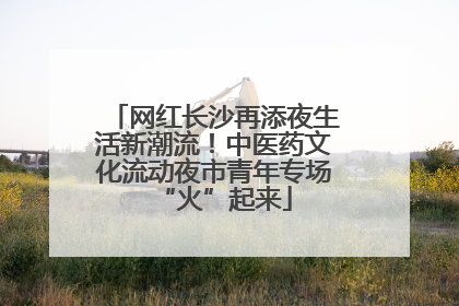 网红长沙再添夜生活新潮流！中医药文化流动夜市青年专场“火”起来