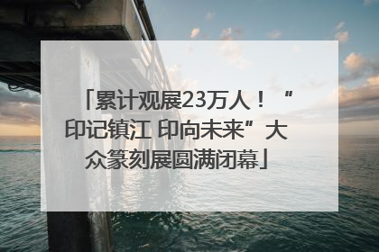 累计观展23万人！“印记镇江 印向未来”大众篆刻展圆满闭幕