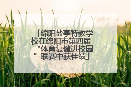 绵阳盐亭特教学校在绵阳市第四届“体育复健进校园”联赛中获佳绩