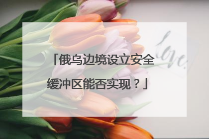 俄乌边境设立安全缓冲区能否实现？