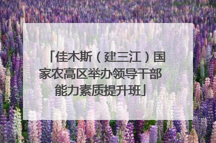 佳木斯（建三江）国家农高区举办领导干部能力素质提升班