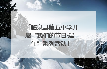 临泉县第五中学开展“我们的节日·端午”系列活动
