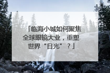 临海小城如何聚焦全球眼镜大业，重塑世界“目光”？