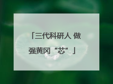 三代科研人 做强黄冈“芯”