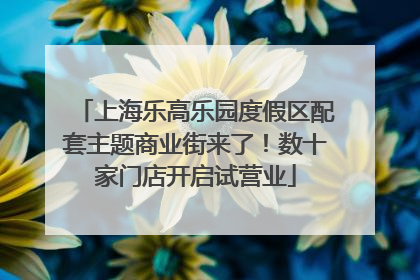 上海乐高乐园度假区配套主题商业街来了！数十家门店开启试营业