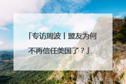 专访周波丨盟友为何不再信任美国了？
