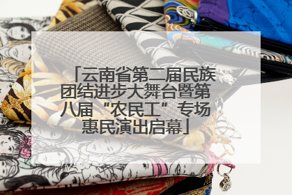 云南省第二届民族团结进步大舞台暨第八届“农民工”专场惠民演出启幕
