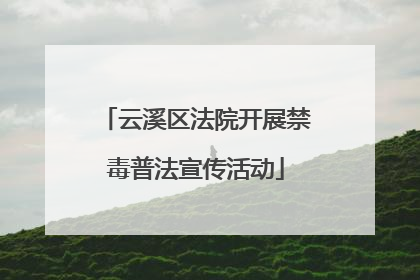 云溪区法院开展禁毒普法宣传活动