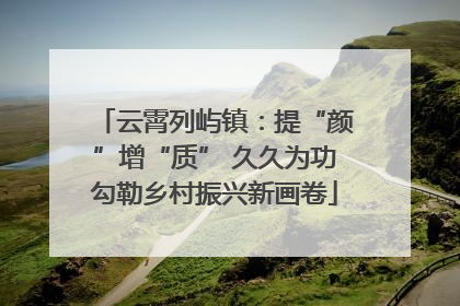 云霄列屿镇：提“颜”增“质” 久久为功勾勒乡村振兴新画卷