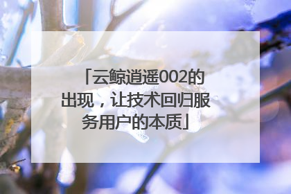 云鲸逍遥002的出现，让技术回归服务用户的本质