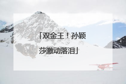 双金王！孙颖莎激动落泪