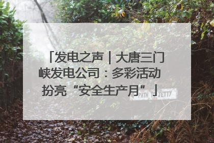 发电之声｜大唐三门峡发电公司：多彩活动扮亮“安全生产月”