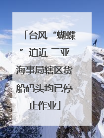 台风“蝴蝶”迫近 三亚海事局辖区货船码头均已停止作业