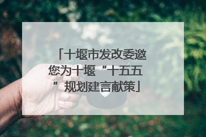 十堰市发改委邀您为十堰“十五五”规划建言献策