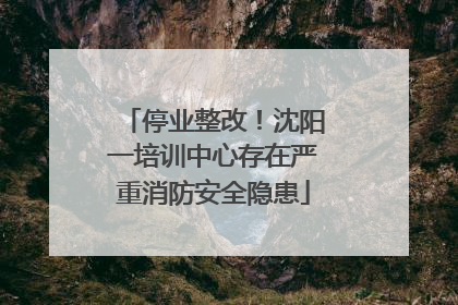 停业整改！沈阳一培训中心存在严重消防安全隐患