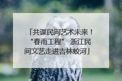 共谋民间艺术未来！“春雨工程” 浙江民间文艺走进吉林蛟河