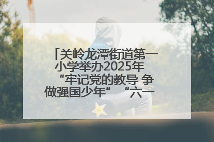 关岭龙潭街道第一小学举办2025年“牢记党的教导 争做强国少年”“六一”文艺汇演活动