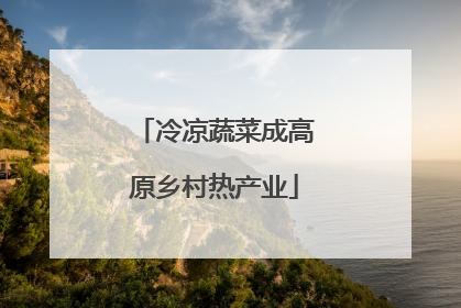 冷凉蔬菜成高原乡村热产业
