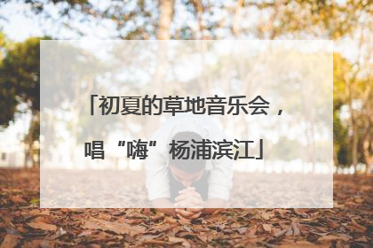 初夏的草地音乐会，唱“嗨”杨浦滨江
