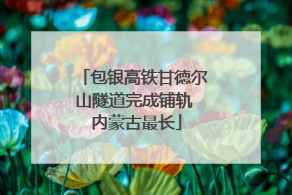 包银高铁甘德尔山隧道完成铺轨 内蒙古最长