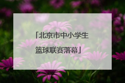 北京市中小学生篮球联赛落幕
