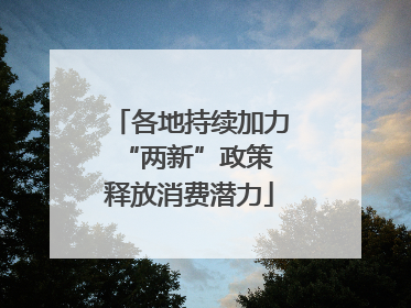 各地持续加力“两新”政策 释放消费潜力