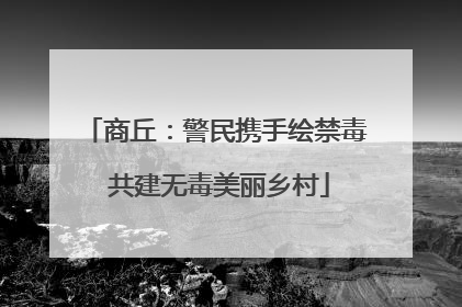 商丘：警民携手绘禁毒 共建无毒美丽乡村