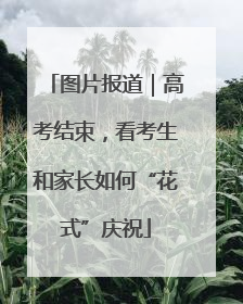 图片报道｜高考结束，看考生和家长如何“花式”庆祝