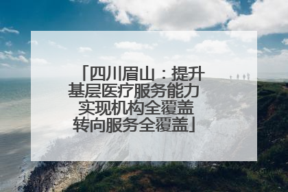 四川眉山：提升基层医疗服务能力 实现机构全覆盖转向服务全覆盖