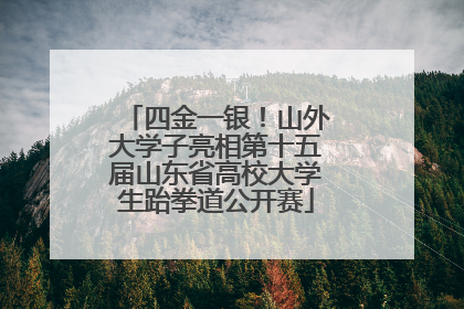 四金一银！山外大学子亮相第十五届山东省高校大学生跆拳道公开赛