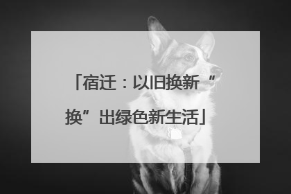 宿迁：以旧换新“换”出绿色新生活