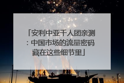 安利中亚千人团亲测：中国市场的流量密码 藏在这些细节里