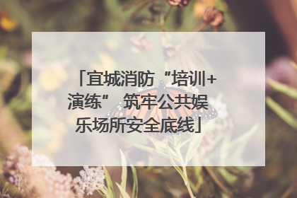 宜城消防“培训+演练” 筑牢公共娱乐场所安全底线