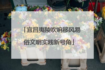 宜昌夷陵吹响移风易俗文明实践新号角