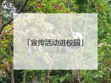 宣传活动进校园