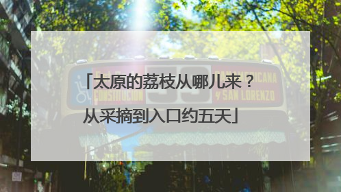 太原的荔枝从哪儿来？从采摘到入口约五天